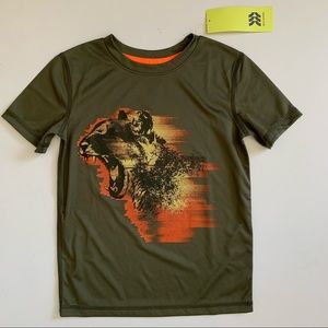 All In Motion Graphic Print Big Cat T-Shirt Boy's Size Size XS NWT